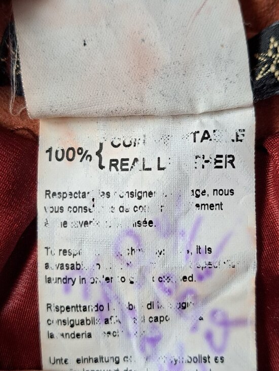 Plein Sud Women's 100% Leather Brick color Pants Size 36/4 - Picture 5 of 14